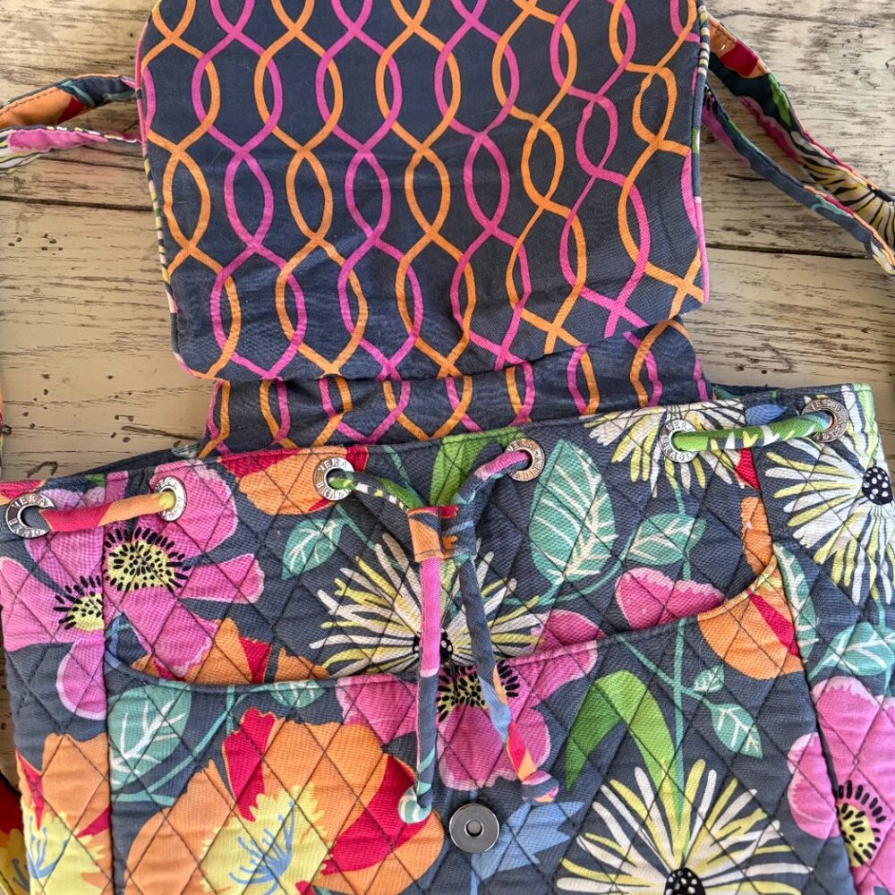 Vera Bradley Backpack Tote with Removable Straps - Picture 3 of 10